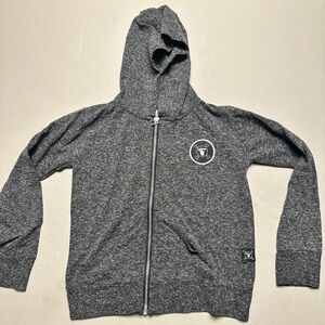 Gray Zip-Up Hoodie
